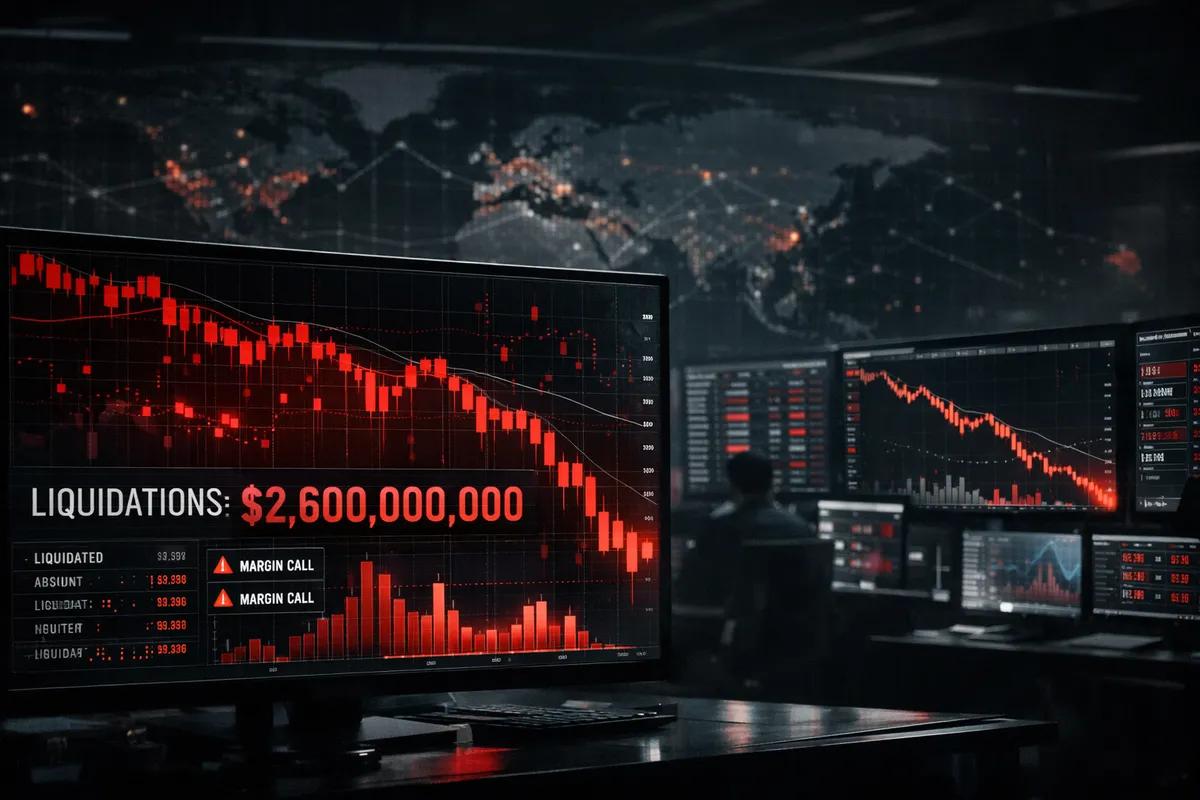 Desplome masivo del criptomercado: 2.600 millones de dólares en liquidaciones en un día por las pérdidas de la estrategia