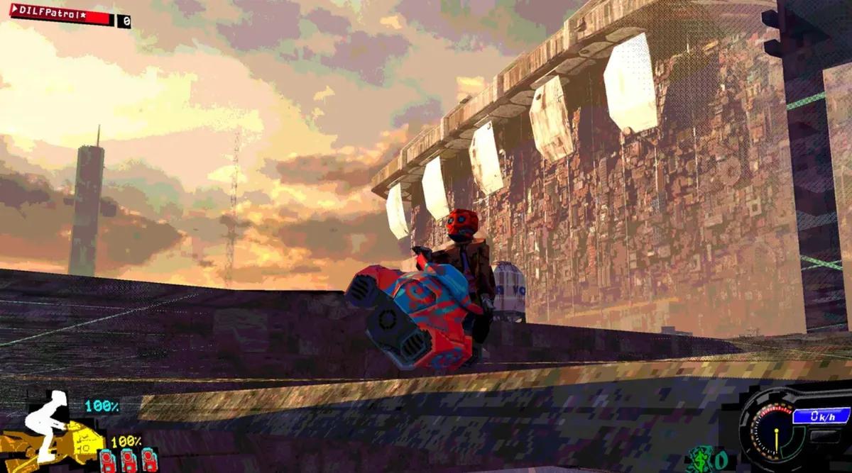 De The Desolation Of Rain World llega un juego de carreras cyberpunk rápido y ruidoso.