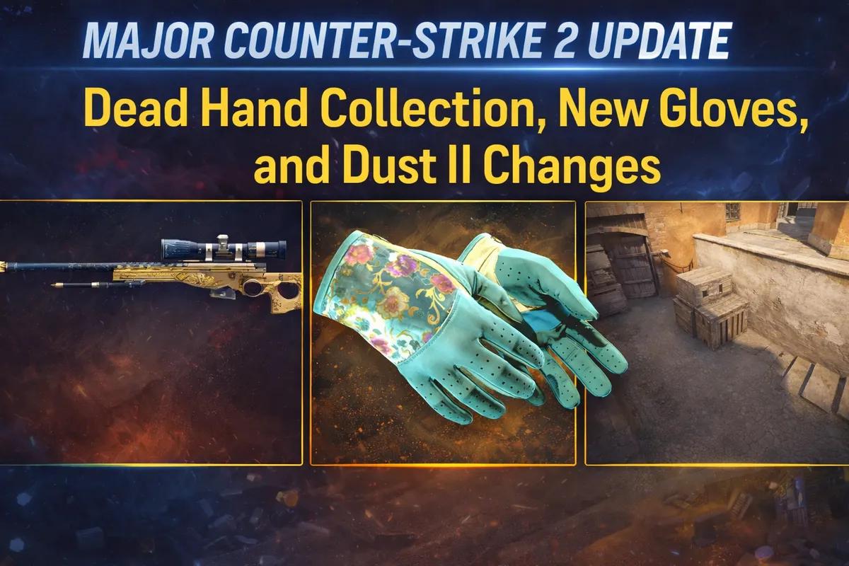 La gran actualización de Counter-Strike 2 introduce la colección Dead Hand, nuevos guantes y cambios en Dust II