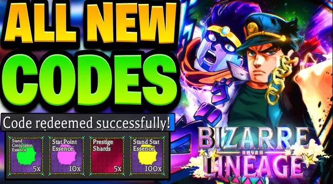 Bizarre Lineage Códigos Roblox (Marzo 2026)