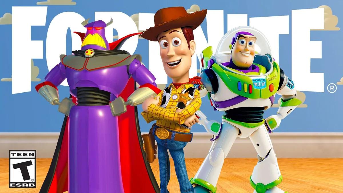 Las filtraciones de Fortnite insinúan un crossover con Toy Story protagonizado por Woody, Buzz y Zurg.
