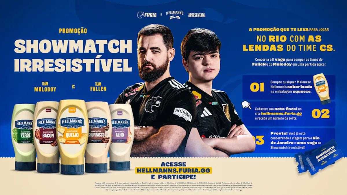 Compra mayonesa, juega con FalleN: Hellmann’s envía a sus fans al IEM Rio 2026.