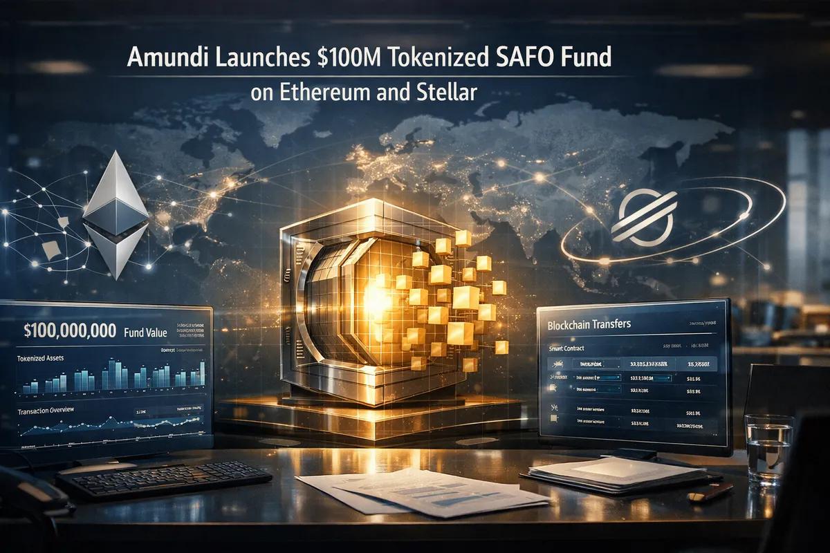 Amundi lanza un fondo SAFO tokenizado de 100 millones de dólares en Ethereum y Stellar.