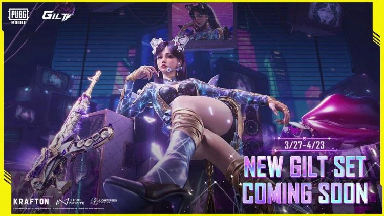 El conjunto Dimensional Diva Gilt de PUBG Mobile llega con un estilo futurista y un AKM mejorable.