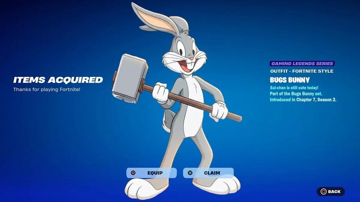 Fortnite añade el atuendo de Bugs Bunny: aquí te explicamos cómo desbloquearlo.