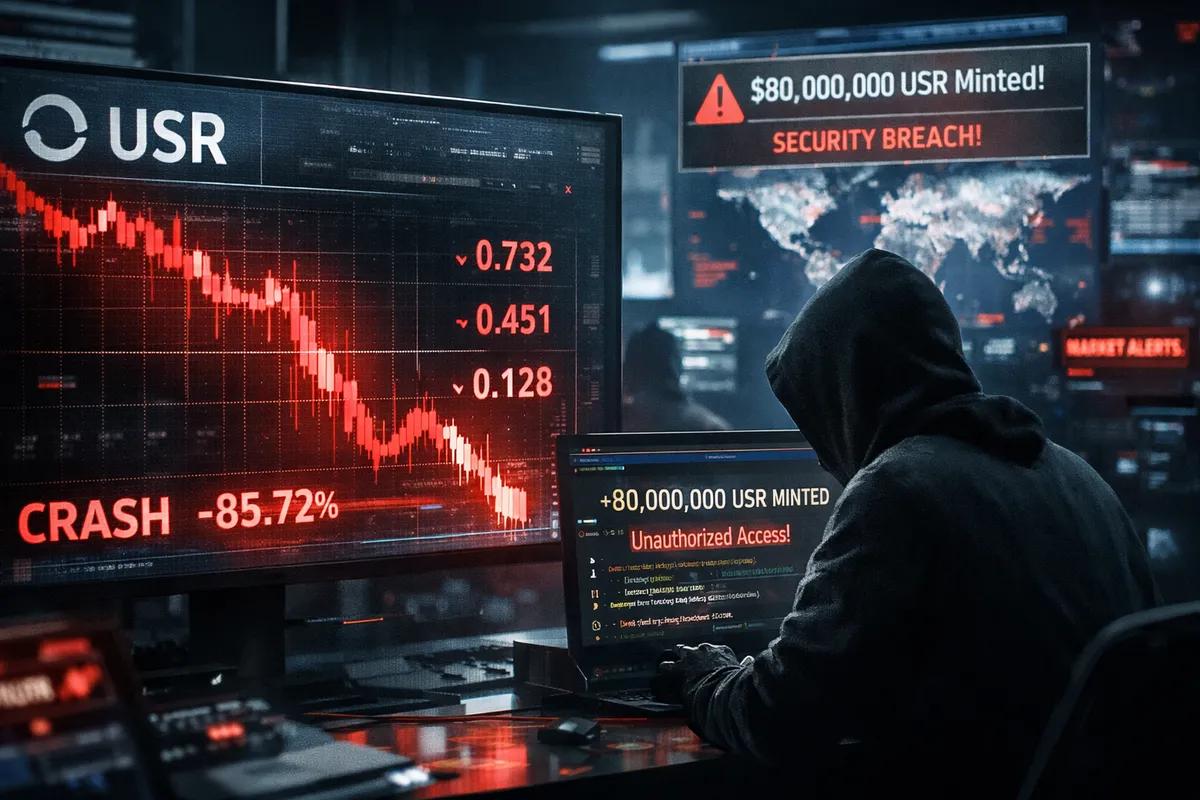 La criptomoneda estable USR de Resolv Labs se desploma después de que un hacker creara tokens por valor de 80 millones de dólares.