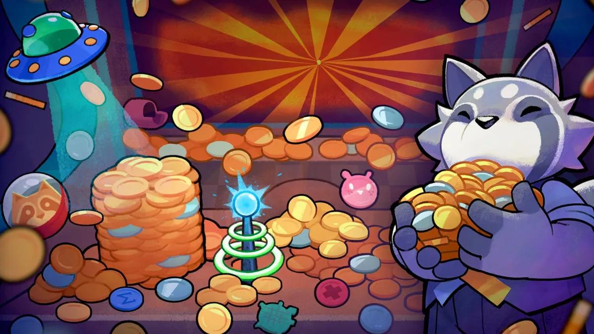 RACCOIN: Análisis del juego roguelike Coin Pusher