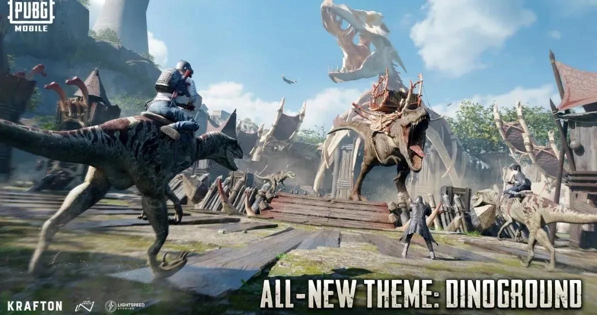 PUBG Mobile 4.4 - Vuelve el modo Dinoground con dinosaurios montables