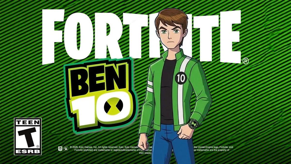 Fortnite x Ben 10 confirmado: transformaciones llegan esta semana.