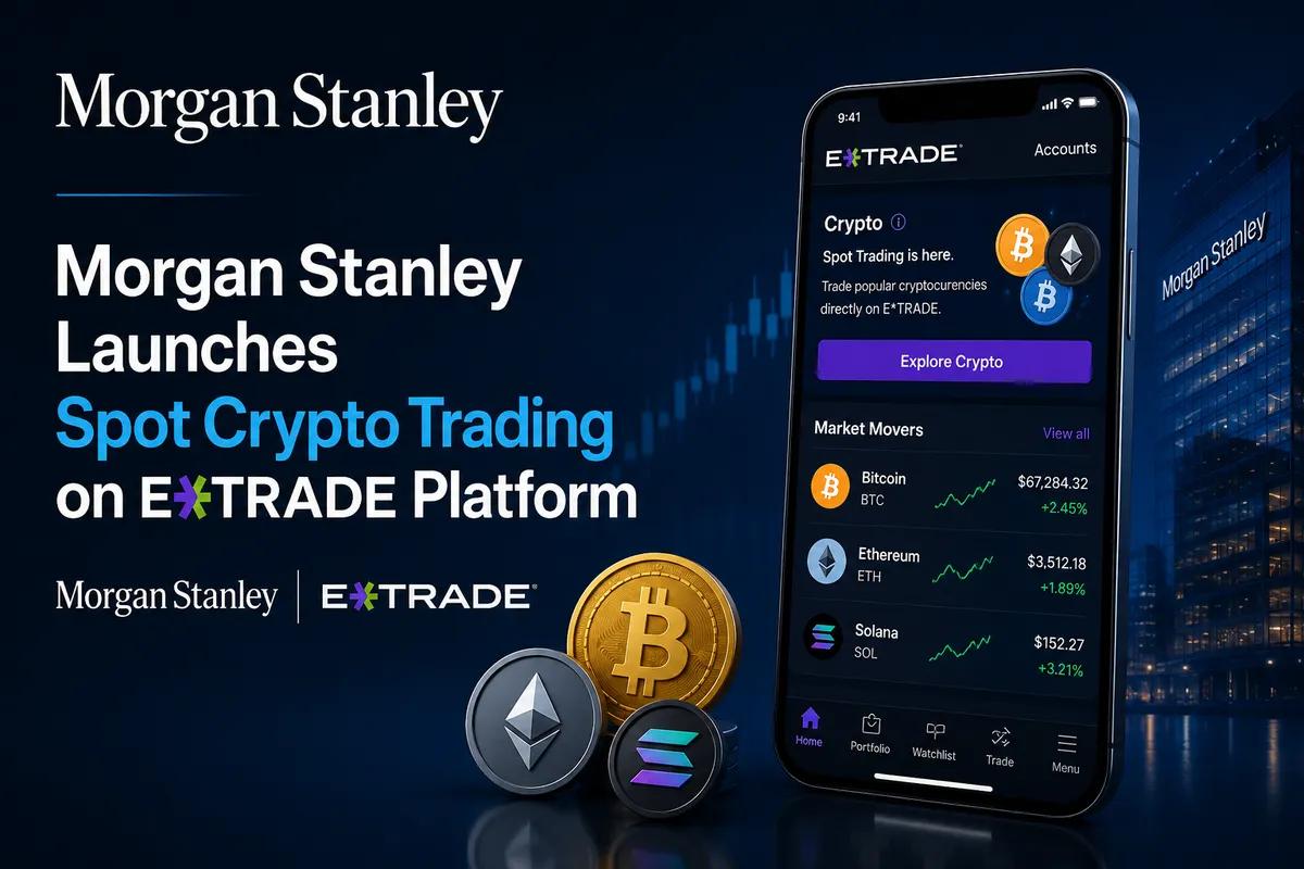 Morgan Stanley lanza la negociación de criptomonedas al contado en la plataforma E*Trade