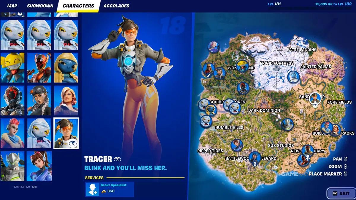 Ubicaciones y servicios de todos los NPC de la temporada 2 del capítulo 7 de Fortnite