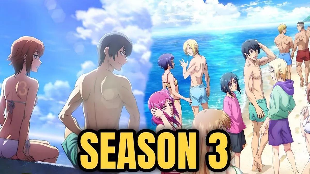 La tercera temporada de Grand Blue estrena un nuevo póster antes de su lanzamiento en julio de 2026.