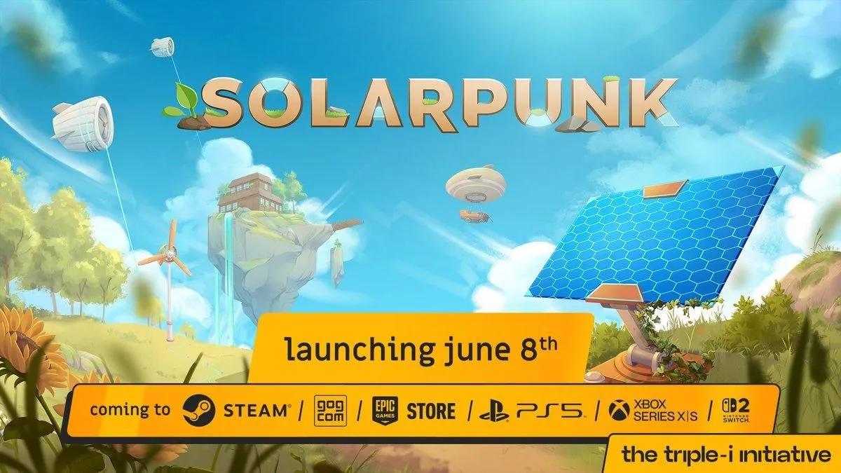 Solarpunk se lanza el 8 de junio con disponibilidad desde el primer día en Xbox Game Pass para todas las plataformas.