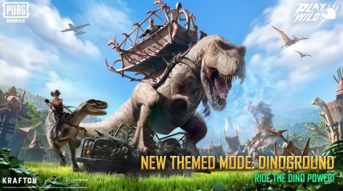 PUBG Mobile lanza el modo Dinoground, que lleva los dinosaurios al campo de batalla