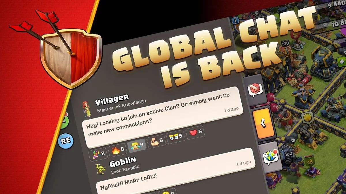Clash of Clans recupera el chat global tras 7 años: así funciona el nuevo sistema social.