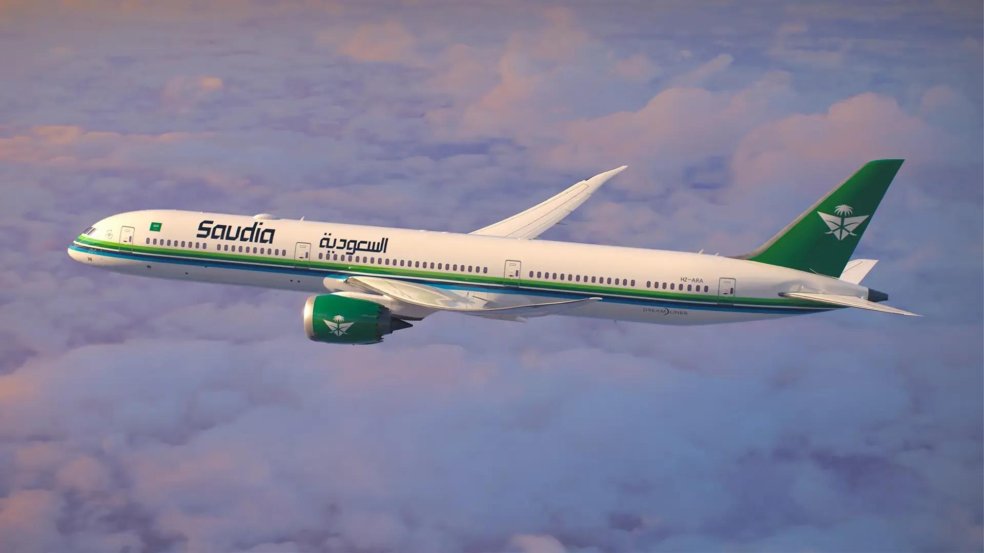 Saudia Airlines presenta un avión con la imagen de la Copa del Mundo de los Esports