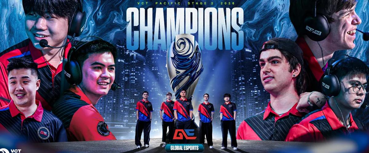 Global Esports se proclama campeón de la VCT 2026: Fase 2 del Pacífico