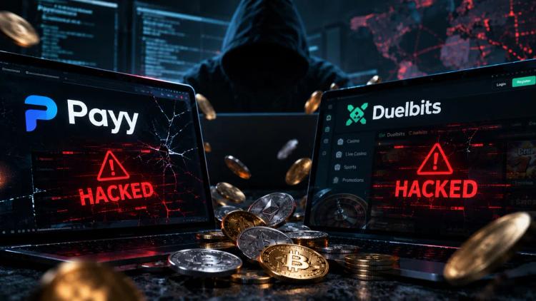 Payy y Duelbits fueron hackeadas el mismo día, perdiendo 1,8 millones de dólares y 4,3 millones de dólares respectivamente.
