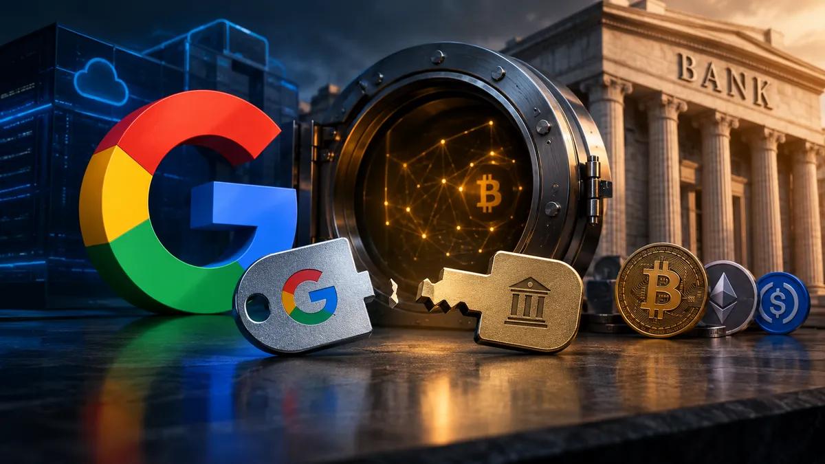 Google quiere ser la bóveda de las criptomonedas bancarias.