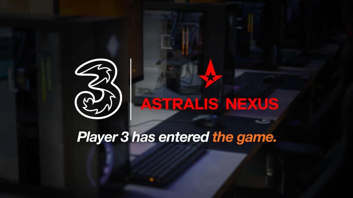 Astralis socios con 3 (Three)