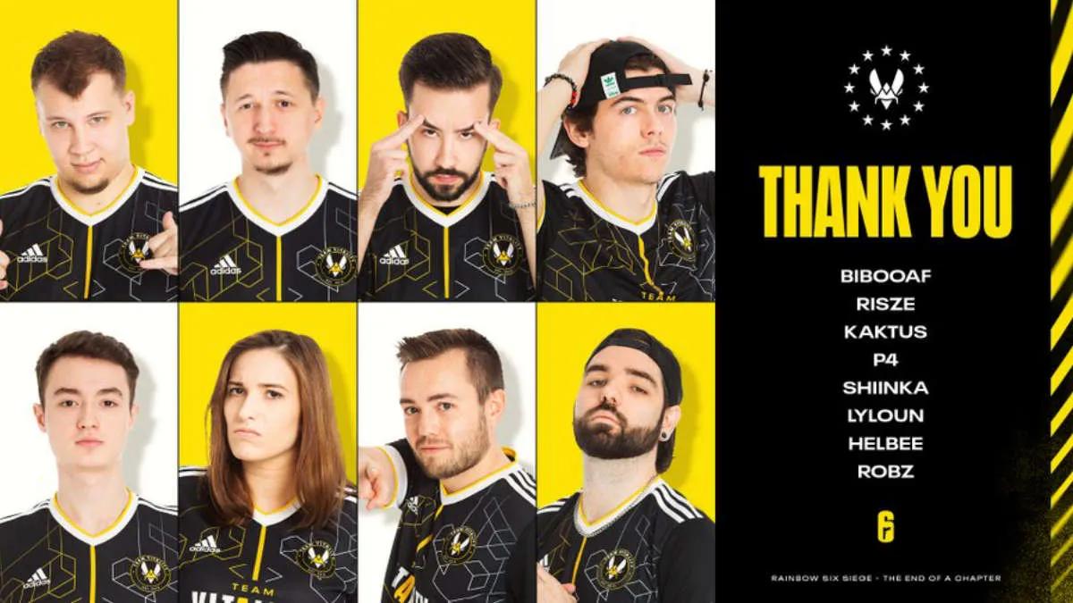 Team Vitality hojas Rainbow Six