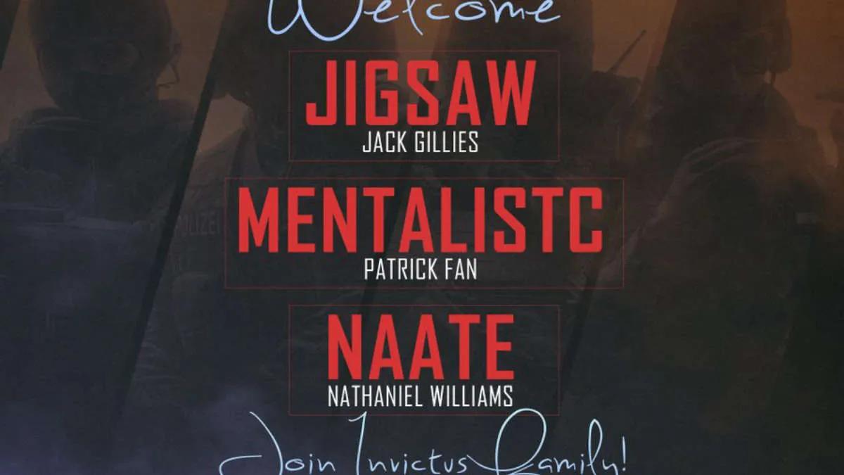 naate, Jigsaw y MentalistC se unieron a Invictus Gaming