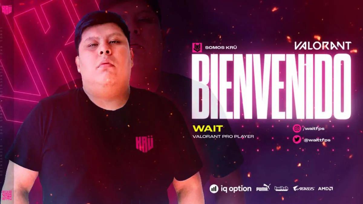 wait se unió a KRÜ Esports