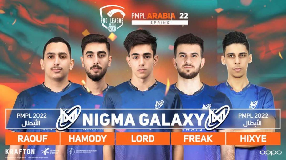 Nigma Galaxy se convirtió en el campeón PUBG Mobile Pro League - Arabia Spring 2022