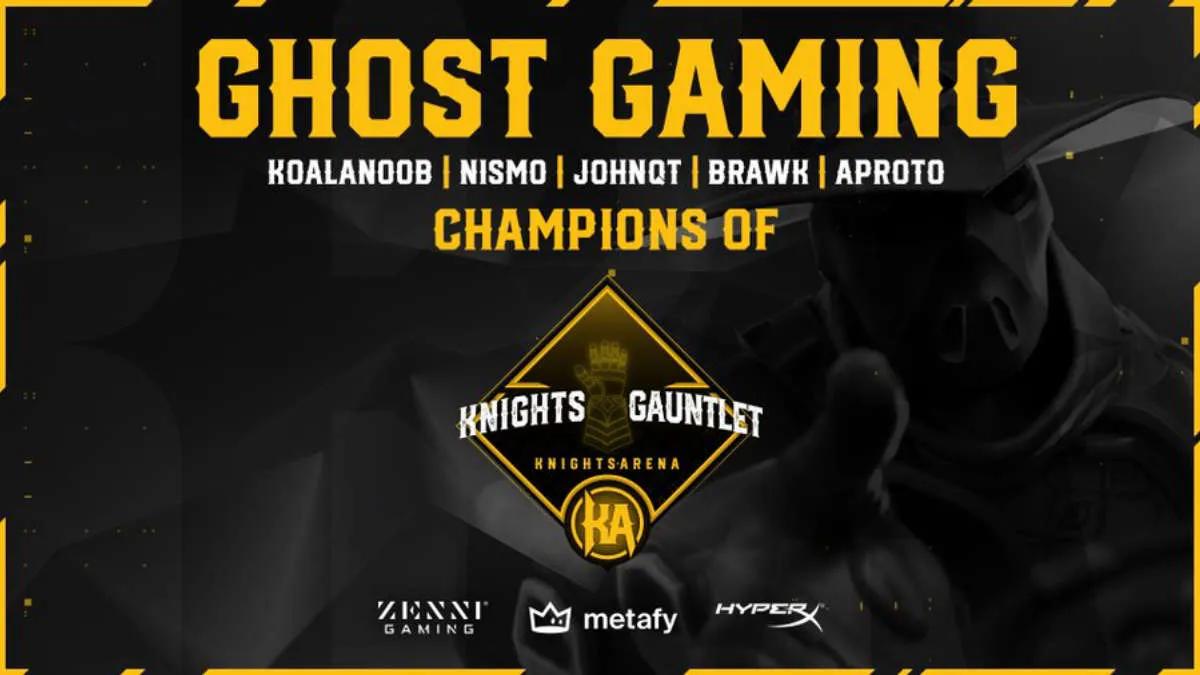 Ghost Gaming se convirtió en el ganador de Knights Arena Monthly Gauntlet 2022: March