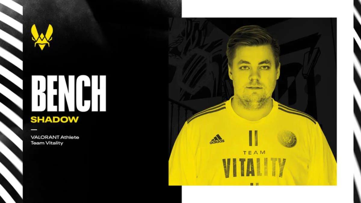 ShadoW abandonó la alineación titular Team Vitality