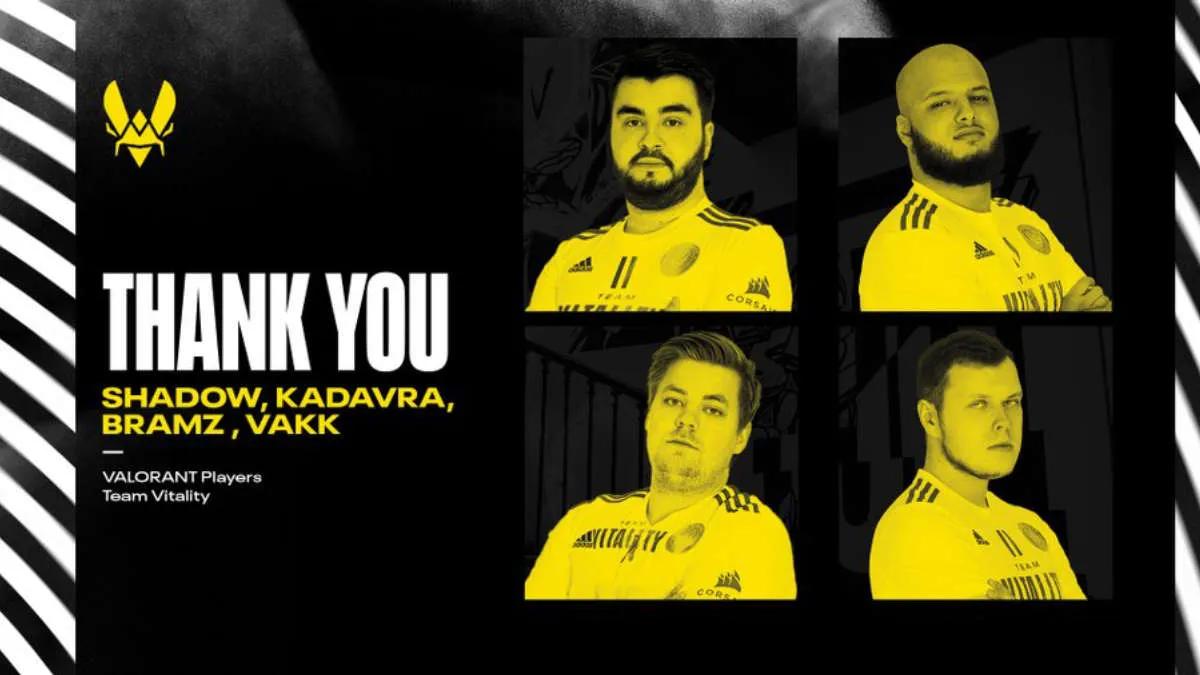 Team Vitality se separó de VALORANT