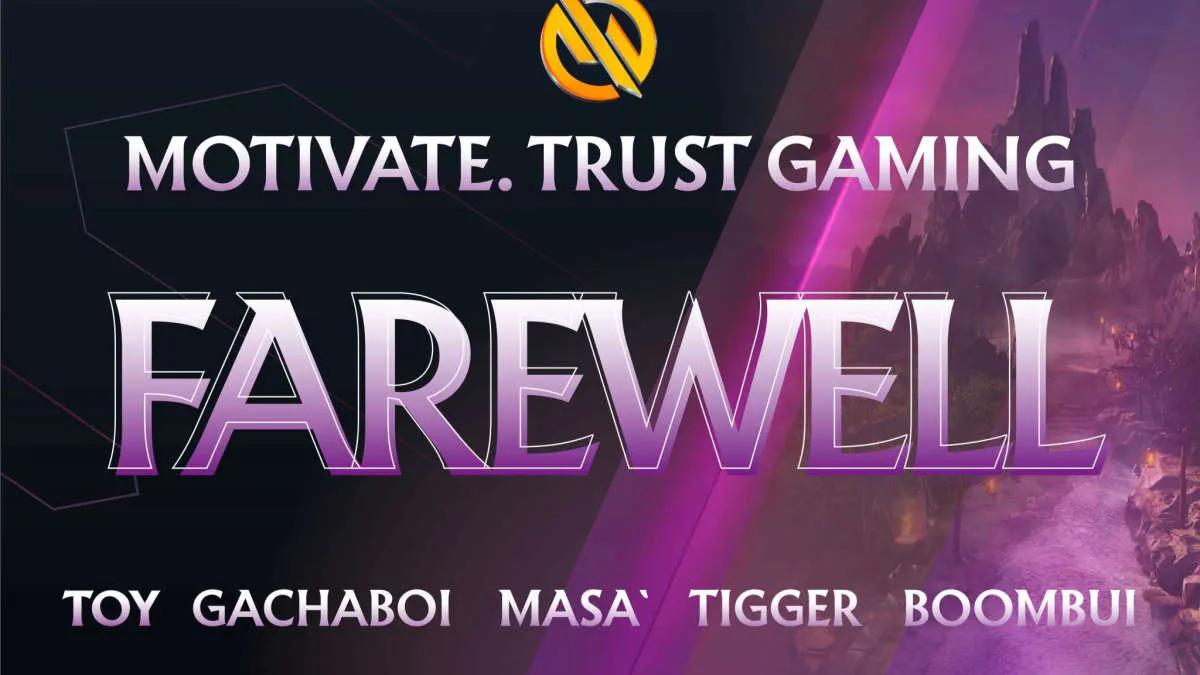 Motivate.Trust Gaming disolvió la alineación por Dota 2