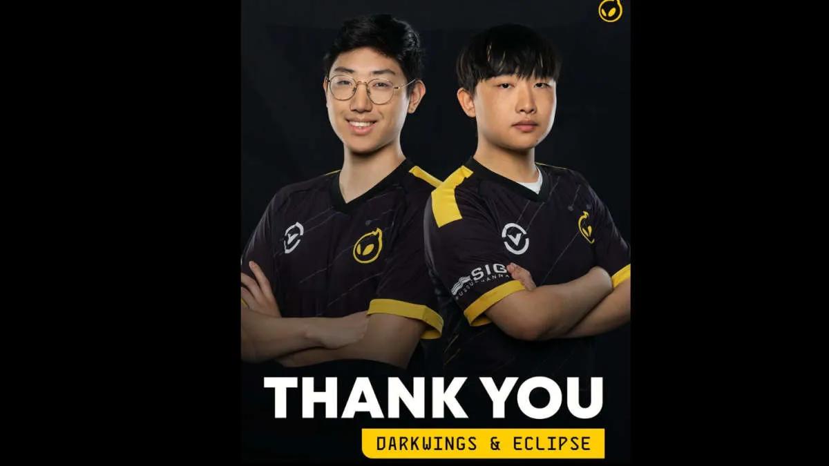 DarkWings y Eclipse a la izquierda Dignitas Academy