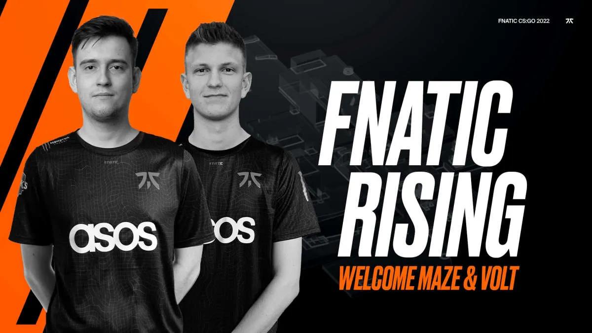 Maze y Volt se unieron fnatic Rising