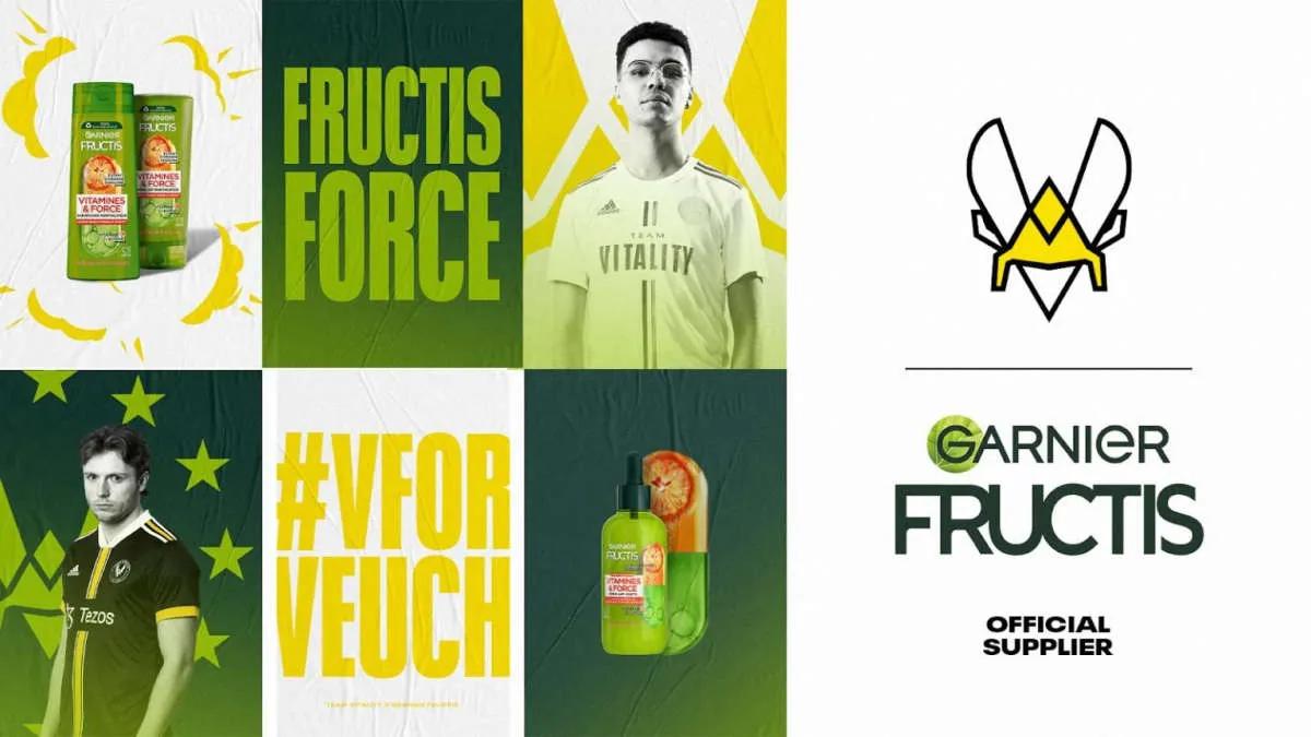 Team Vitality anunció una asociación con Garnier Fructis