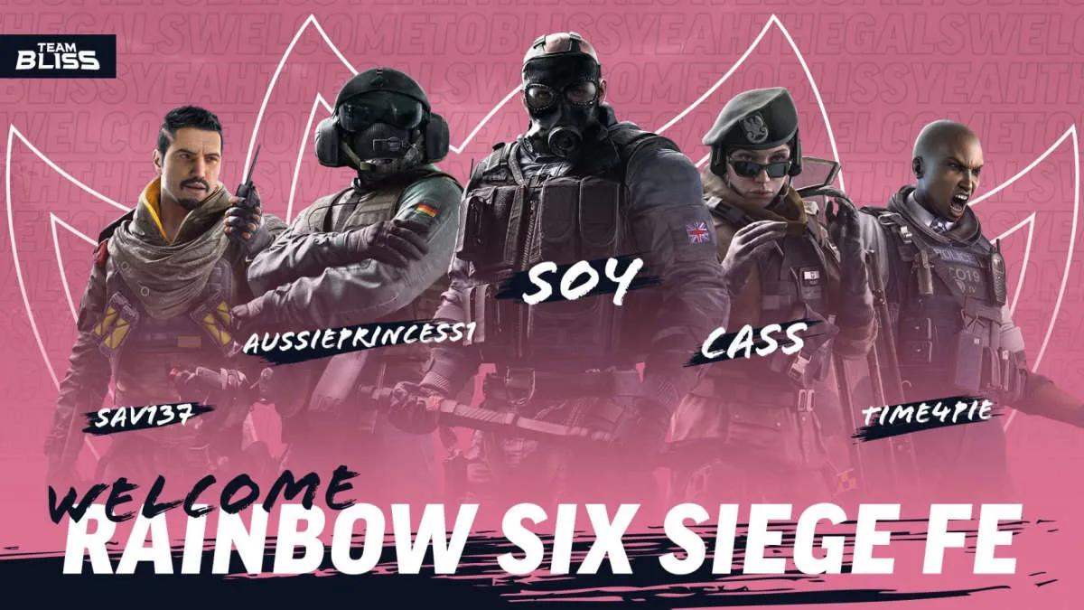 Team Bliss Fichó la alineación femenina de Rainbow Six