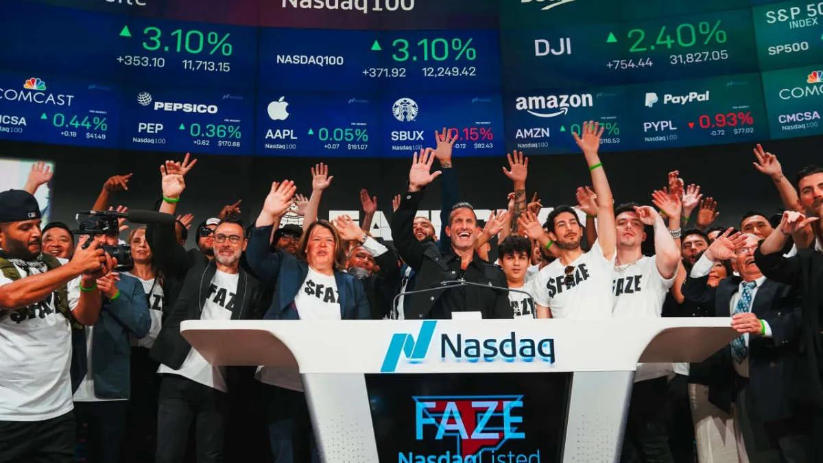 FaZe Clan figura oficialmente en la bolsa NASDAQ bajo el ticker " FAZE "