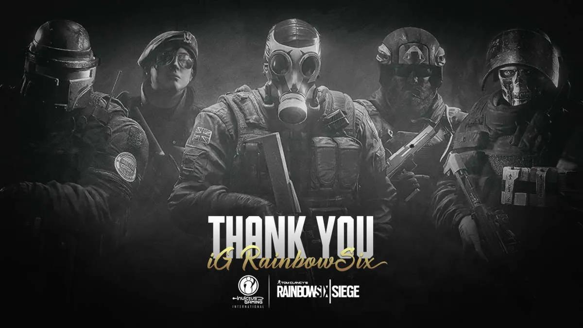 Invictus Gaming International disuelve la composición en Rainbow Six