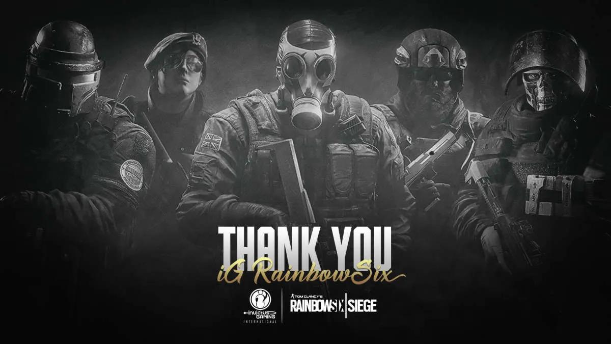 Invictus Gaming International disuelve la composición en Rainbow Six