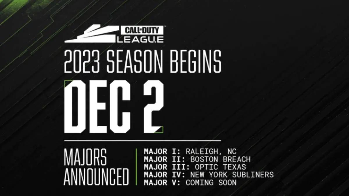 La temporada Call of Duty League 2023 comienza el viernes 2 de diciembre