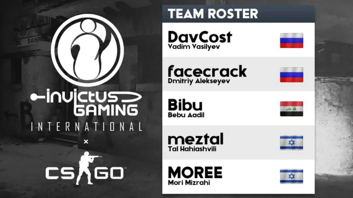 Invictus Gaming presentó una nueva lista de CS:GO