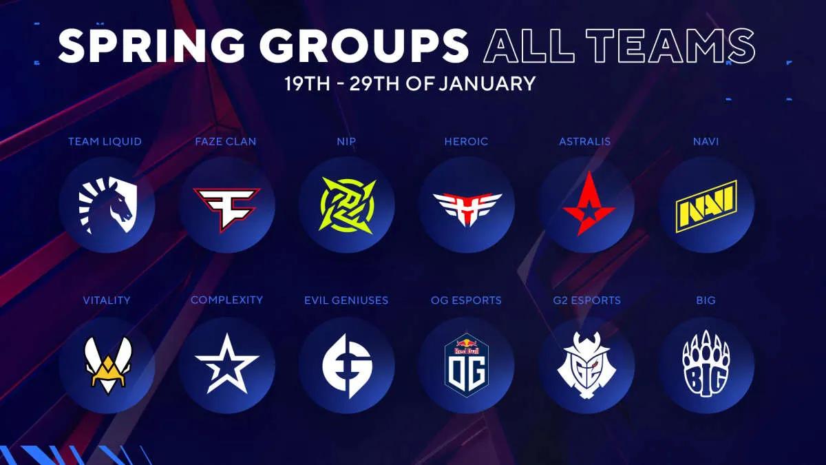 BLAST Premier Spring Groups 2023 se realizará del 19 al 29 de enero