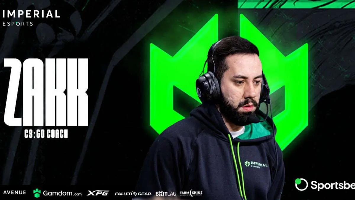 zakk se convierte en el nuevo entrenador Imperial Esports