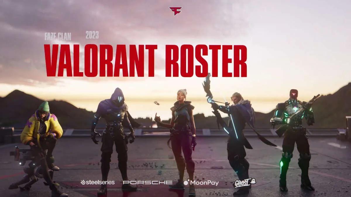 FaZe Clan anunció la lista para participar en VALORANT Challengers 2023