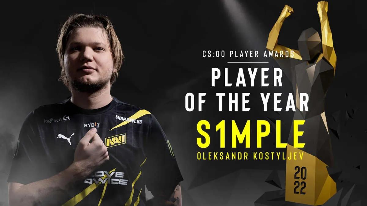 s1 mple es ESL jugador del año 2022