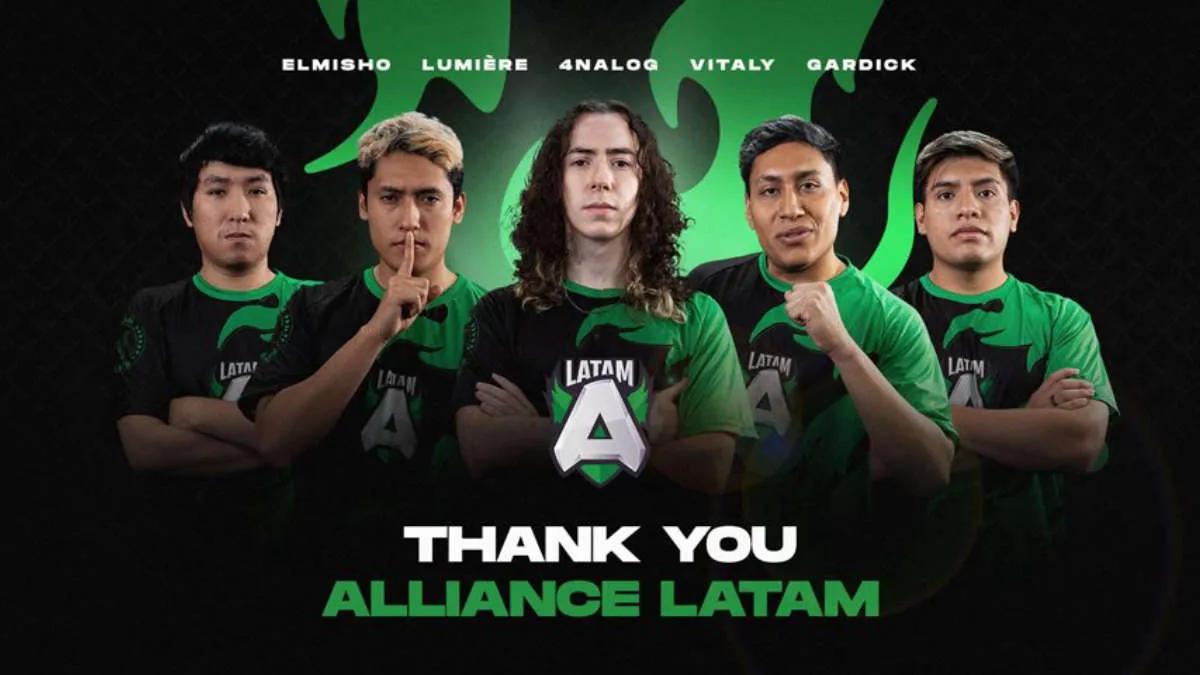 Alliance has ended its partnership with its South American team