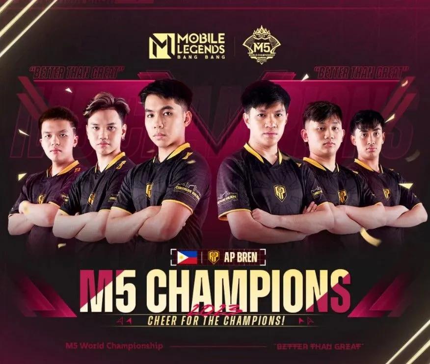 The team from the Philippines, AP.Bren, emerged victorious at the M5 World Championship for Mobile Legends, earning themselves $300,000 in the process