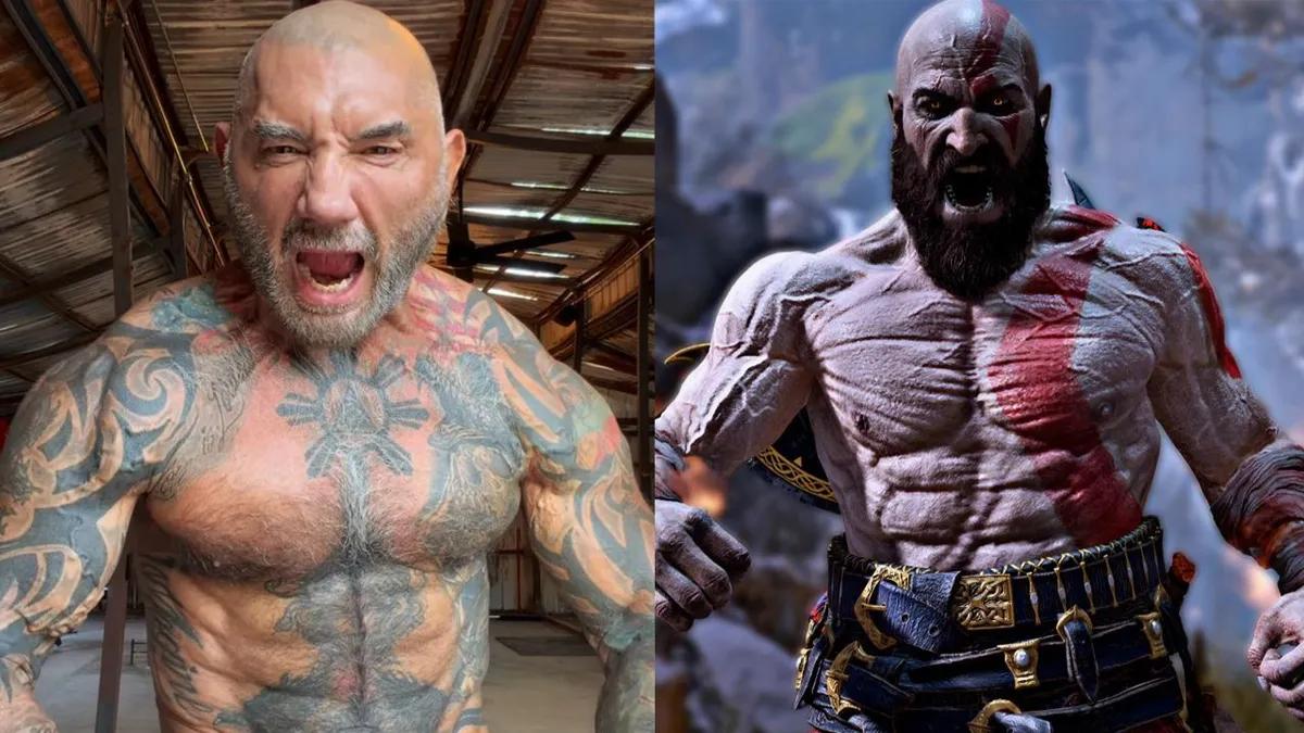 Dave Bautista mostró cómo se prepara para el papel de Kratos en la serie God of War