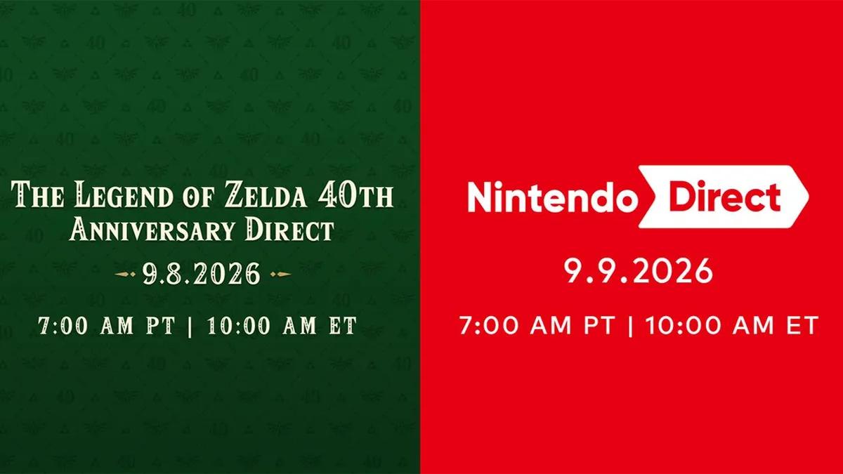 Nintendo anunció la realización de dos presentaciones de Nintendo Direct, programadas para la próxima semana