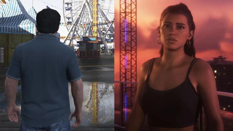 El tráiler de lanzamiento de GTA 6 recreado en GTA 5, mostrando la diferencia en gráficos y nivel de detalle